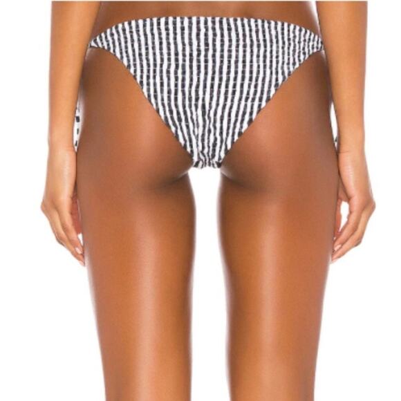 Tularosa Britt striped bikini bottoms black & white - large - Picture 2 of 10